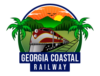 Georgia Coastal Railway logo design by Suvendu