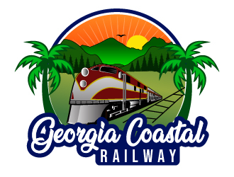 Georgia Coastal Railway logo design by Suvendu