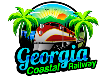 Georgia Coastal Railway logo design by Suvendu