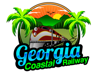 Georgia Coastal Railway logo design by Suvendu