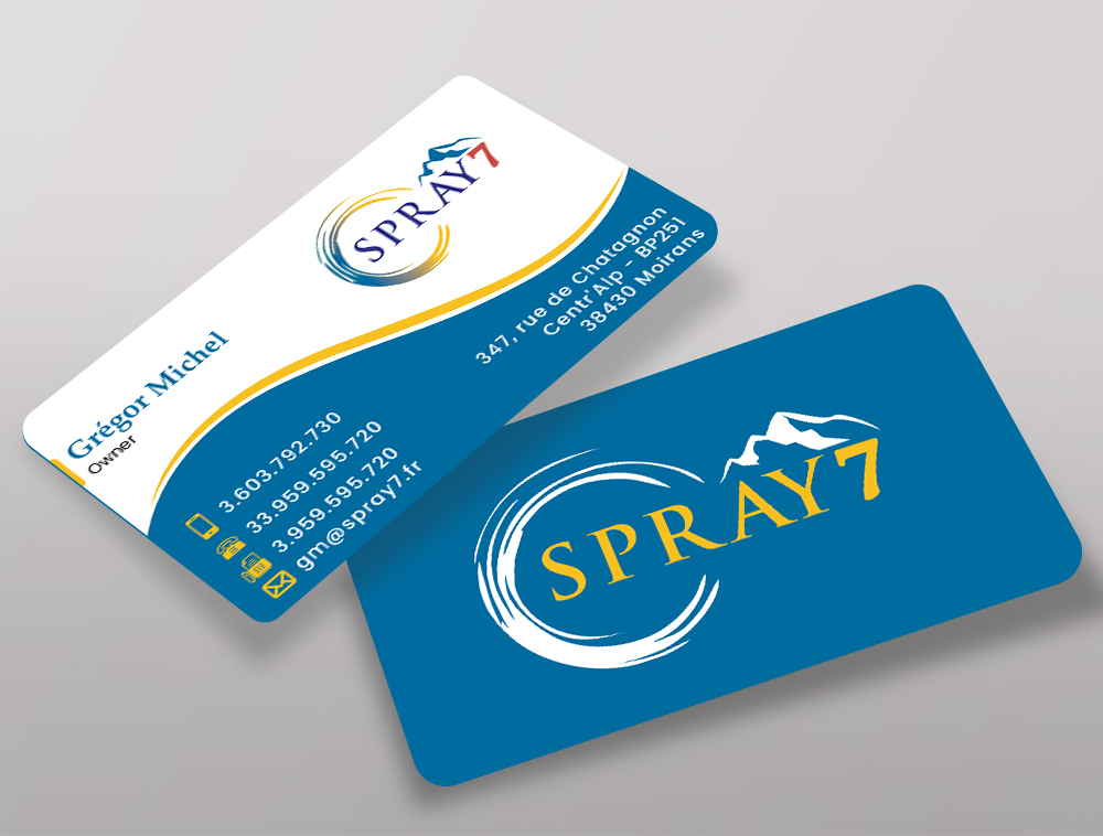 SPRAY7 logo design by Niqnish