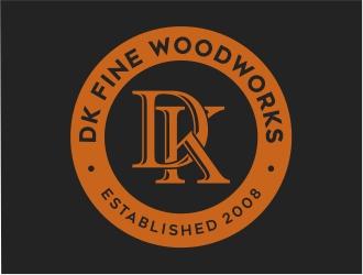 DK Fine Woodworks logo design by Mardhi