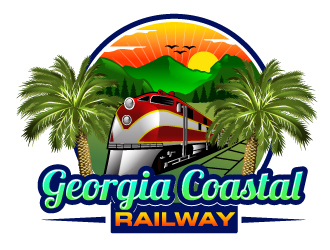 Georgia Coastal Railway logo design by Suvendu