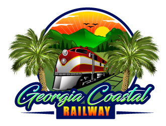 Georgia Coastal Railway logo design by Suvendu