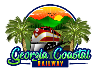 Georgia Coastal Railway logo design by Suvendu