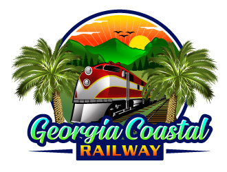 Georgia Coastal Railway logo design by Suvendu