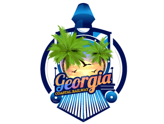 Georgia Coastal Railway logo design by Suvendu