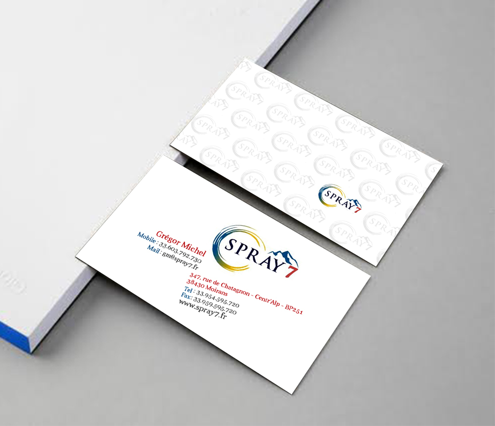 SPRAY7 logo design by grea8design