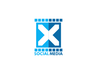 X Social Media logo design by gateout