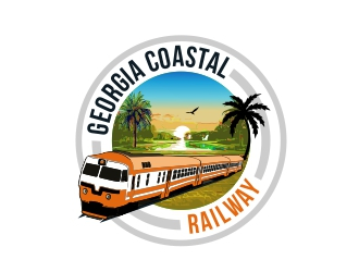 Georgia Coastal Railway logo design by AnandArts