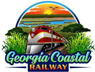 Georgia Coastal Railway logo design by Suvendu