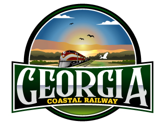 Georgia Coastal Railway logo design by Suvendu