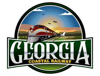 Georgia Coastal Railway logo design by Suvendu