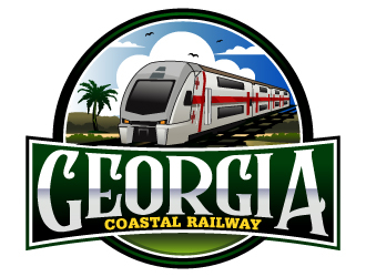 Georgia Coastal Railway logo design by Suvendu