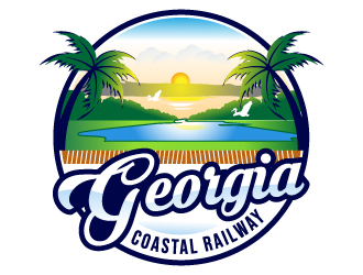 Georgia Coastal Railway logo design by MUSANG