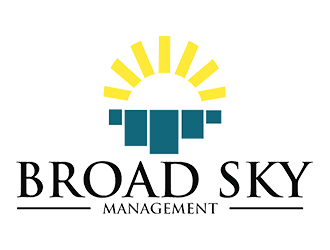 Broad Sky Management logo design by EkoBooM