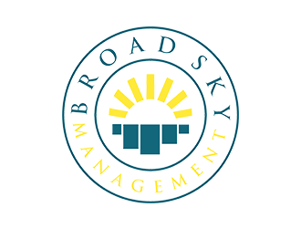 Broad Sky Management logo design by EkoBooM