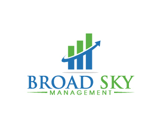 Broad Sky Management logo design by AamirKhan