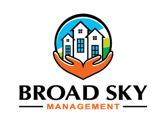 Broad Sky Management logo design by Sandip