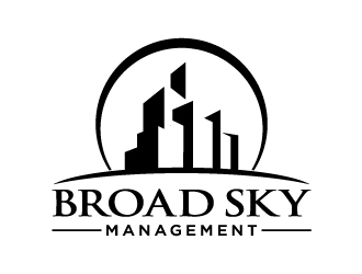 Broad Sky Management logo design by Sandip