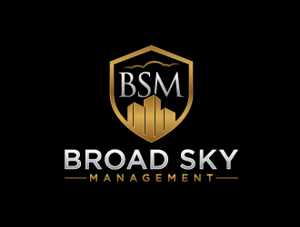 Broad Sky Management logo design by lestatic22