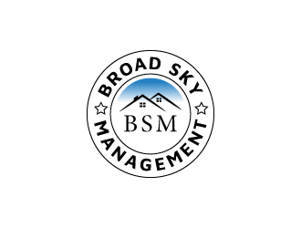 Broad Sky Management logo design by aryamaity