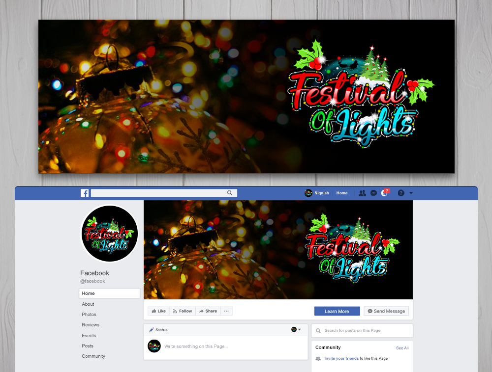 Festival Of Lights logo design by Niqnish