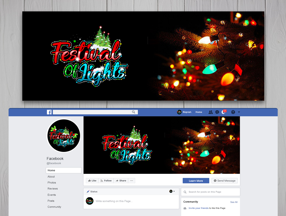 Festival Of Lights logo design by Niqnish