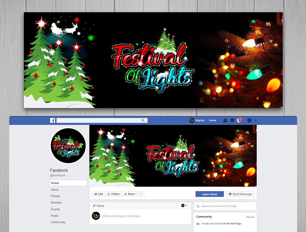 Festival Of Lights logo design by Niqnish