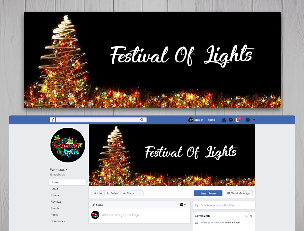 Festival Of Lights logo design by Niqnish