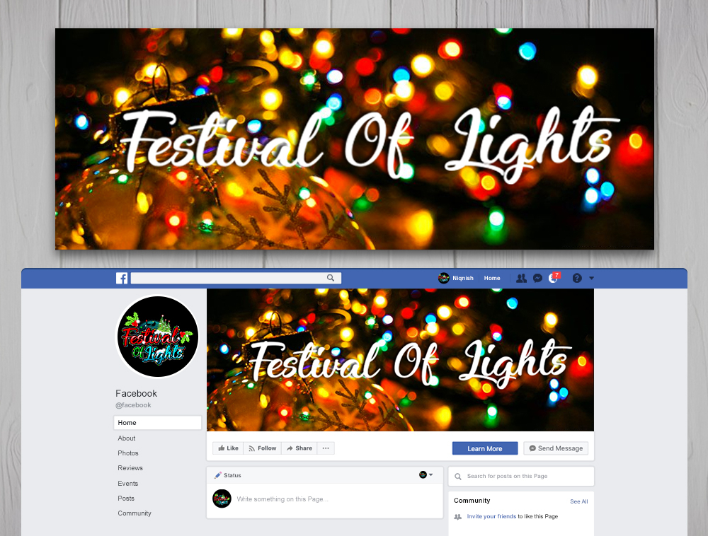 Festival Of Lights logo design by Niqnish