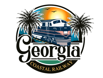 Georgia Coastal Railway logo design by DreamLogoDesign