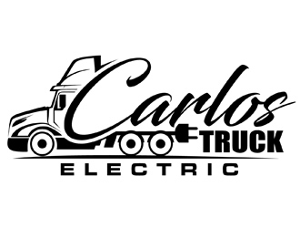 Carlos Truck Electric logo design by DreamLogoDesign