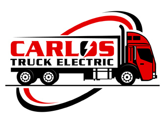 Carlos Truck Electric logo design by DreamLogoDesign