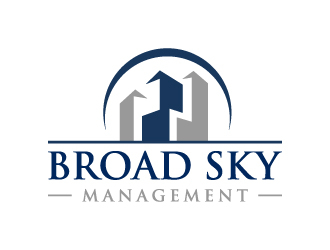 Broad Sky Management logo design by akilis13