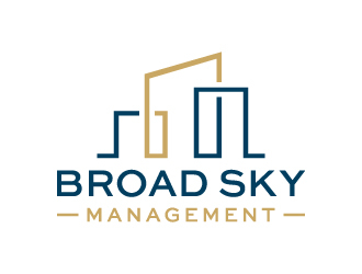 Broad Sky Management logo design by akilis13