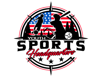 Youth Sports Headquarters logo design by Suvendu