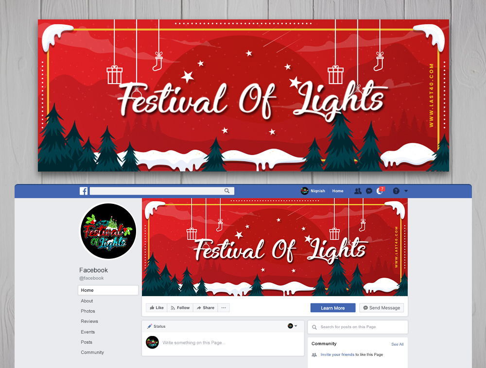 Festival Of Lights logo design by Niqnish