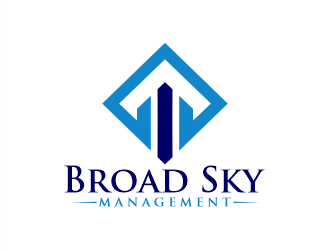 Broad Sky Management logo design by Gwerth