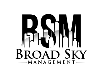 Broad Sky Management logo design by Gwerth