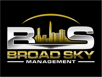 Broad Sky Management logo design by mutafailan