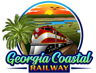 Georgia Coastal Railway logo design by Suvendu