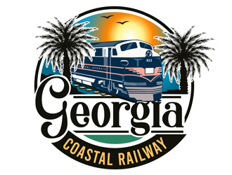 Georgia Coastal Railway logo design by DreamLogoDesign