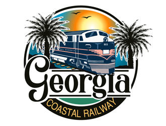 Georgia Coastal Railway logo design by DreamLogoDesign