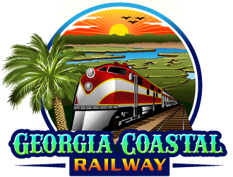 Georgia Coastal Railway logo design by Suvendu