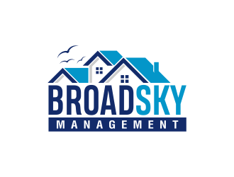 Broad Sky Management logo design by pakderisher