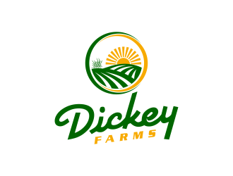 Dickey Farms logo design by GassPoll