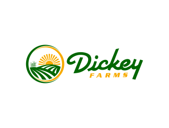 Dickey Farms logo design by GassPoll