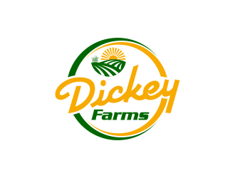 Dickey Farms logo design by GassPoll