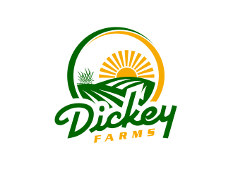 Dickey Farms logo design by GassPoll